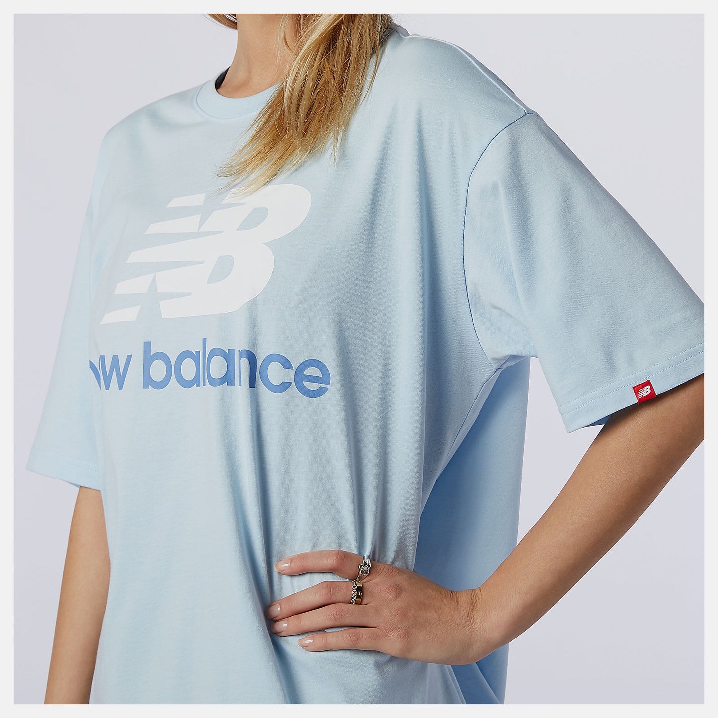 New Balance Sale - NB Essentials Stacked Logo Tee