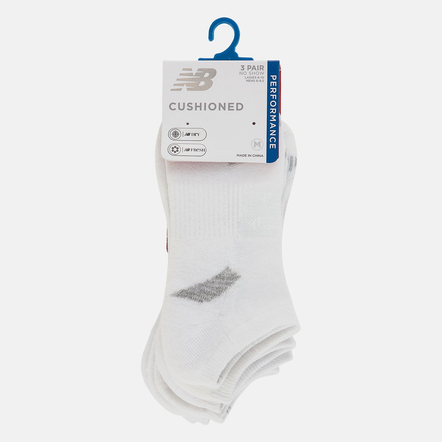 New Balance US - Performance Cushion No Show Socks 3 Pack