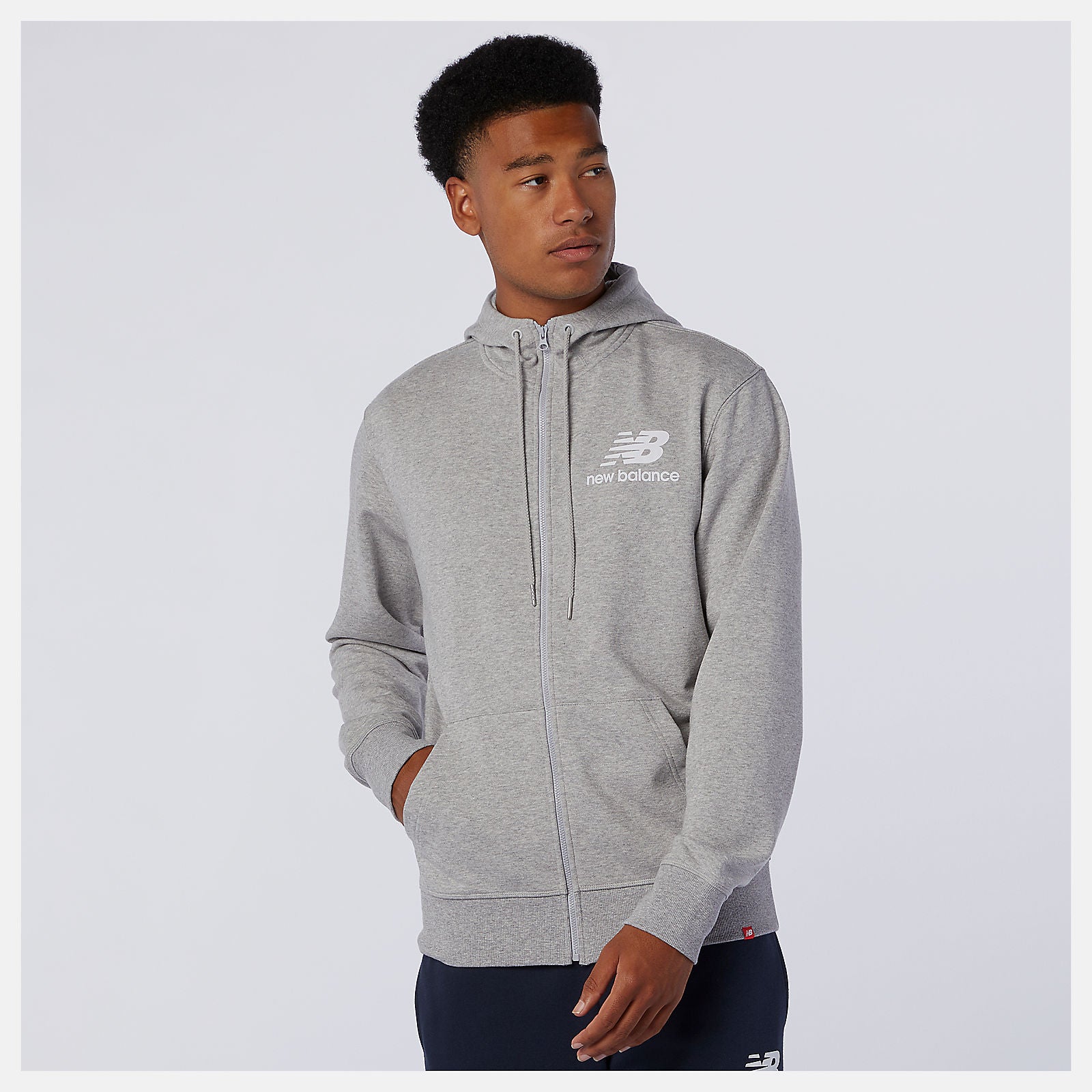 New Balance Outlet - NB Essentials Stacked Full Zip Hoodie