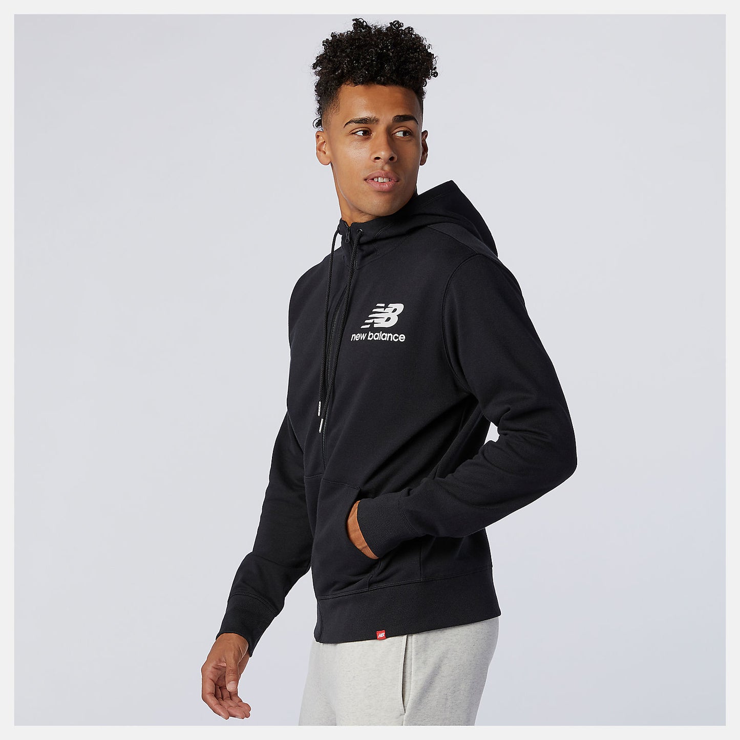 New Balance Hot sale - NB Essentials Stacked Full Zip Hoodie