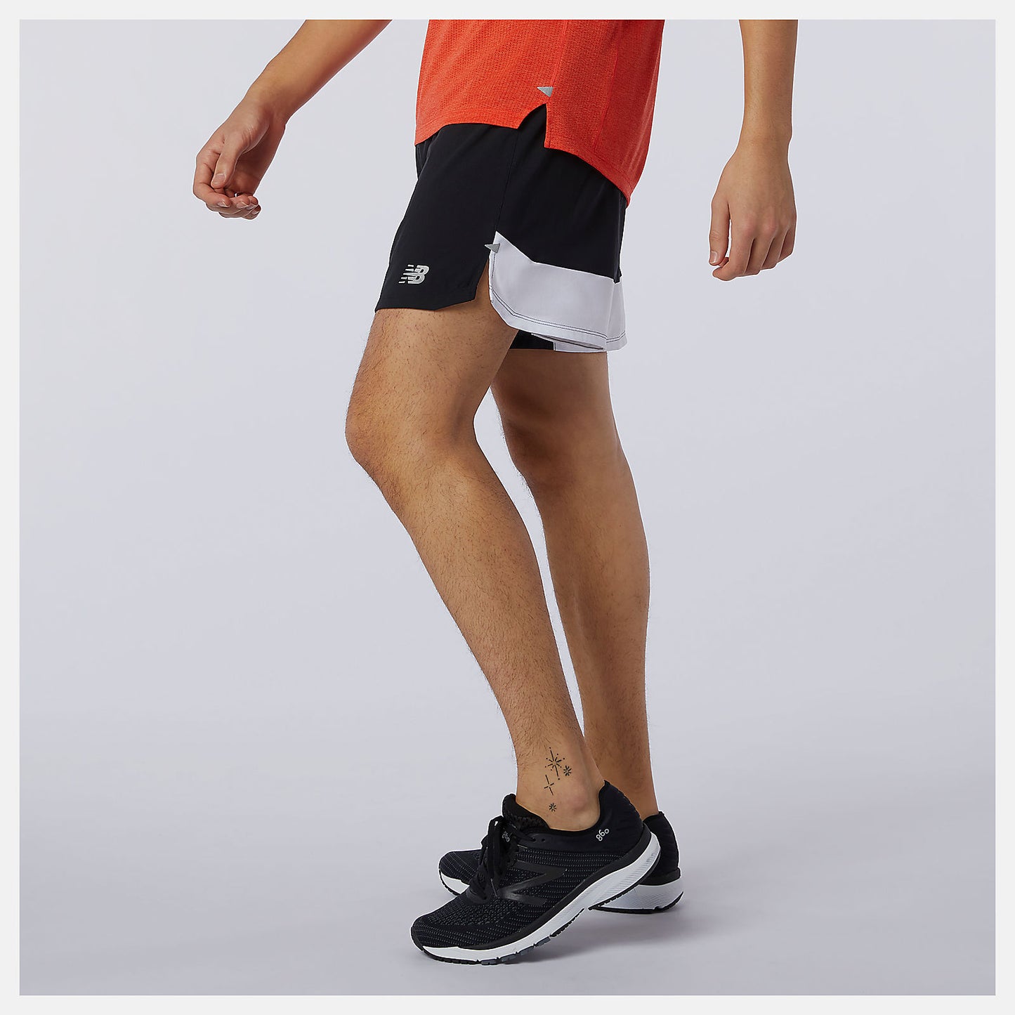 New Balance Sale - Printed Impact Run 5 Inch Short