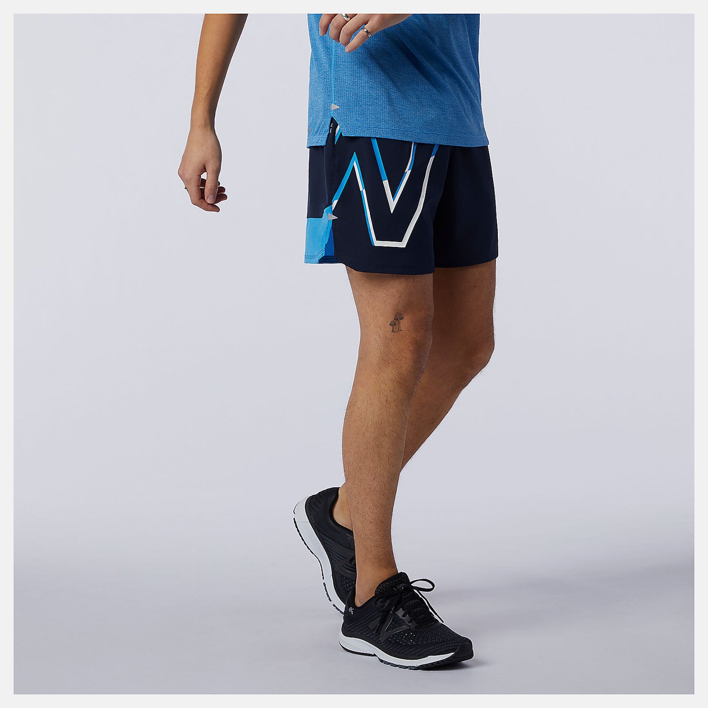 New Balance US - Printed Impact Run 5 Inch Short