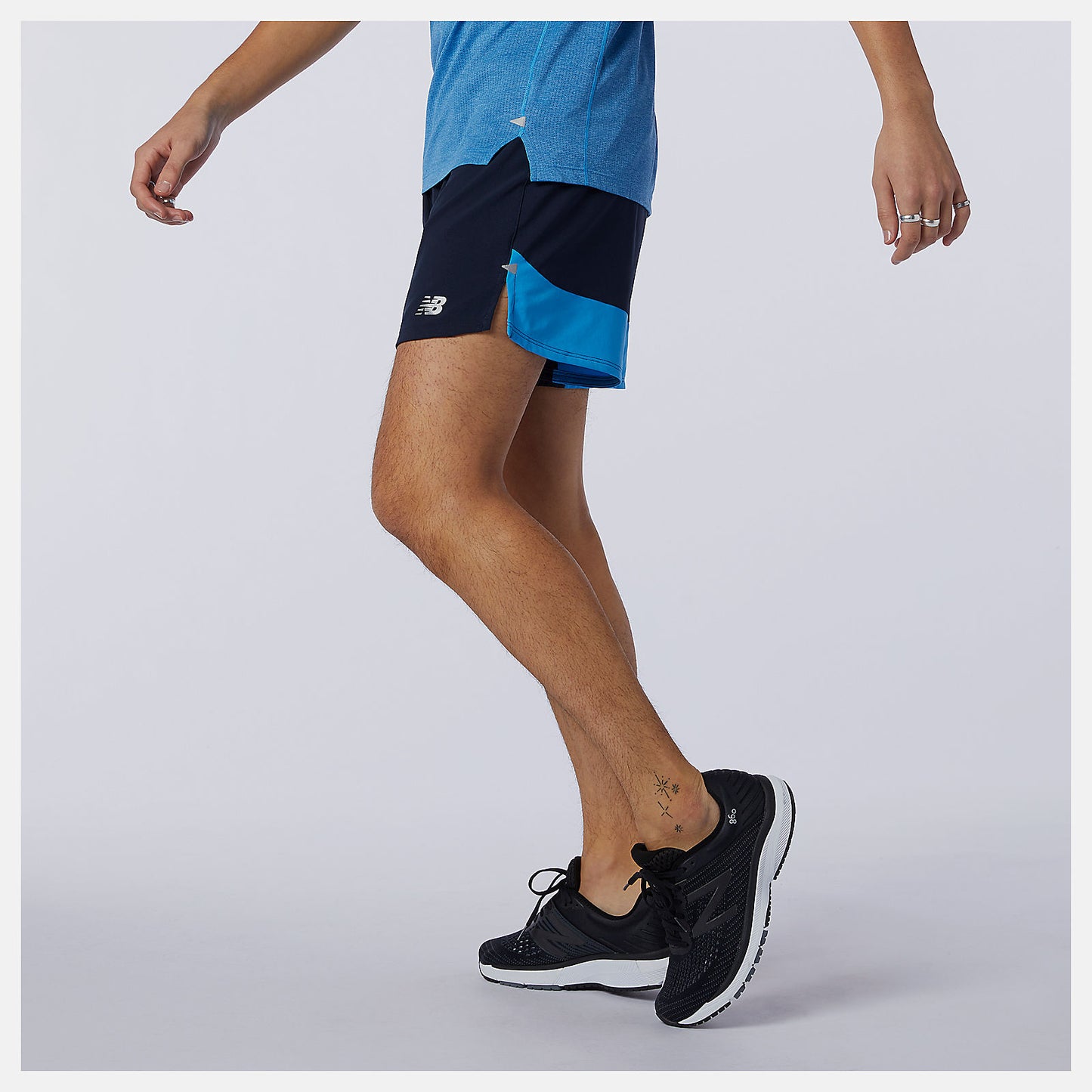 New Balance US - Printed Impact Run 5 Inch Short