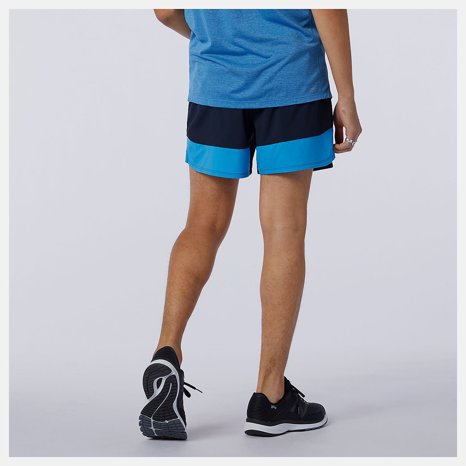 New Balance US - Printed Impact Run 5 Inch Short