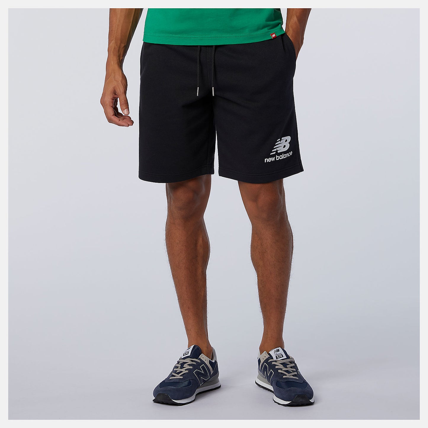 New Balance Discount - NB Essentials Stacked Logo Short