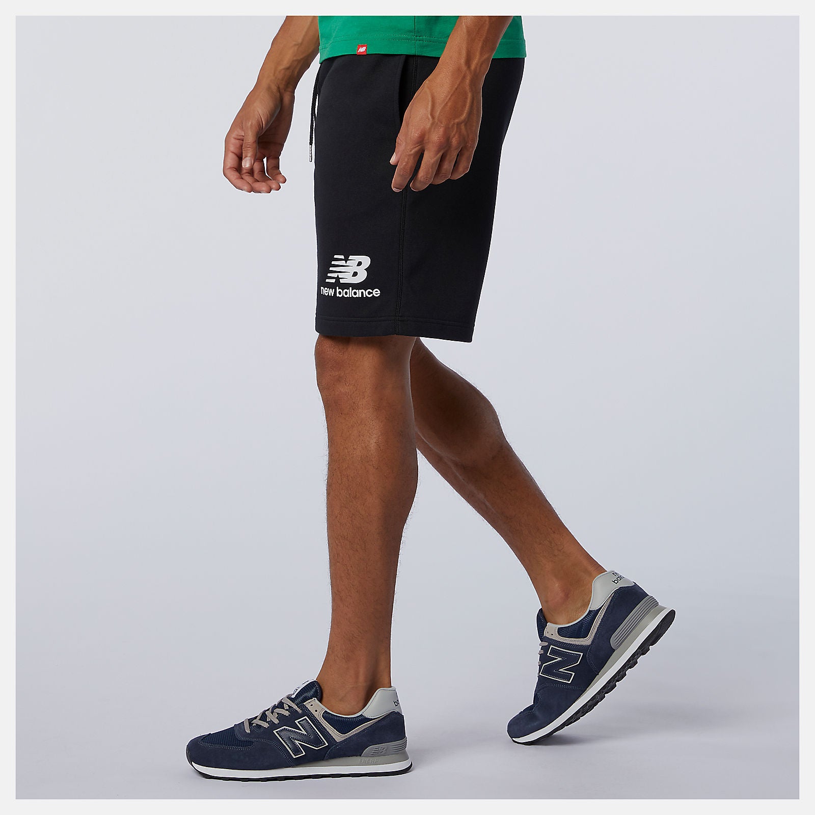 New Balance Discount - NB Essentials Stacked Logo Short