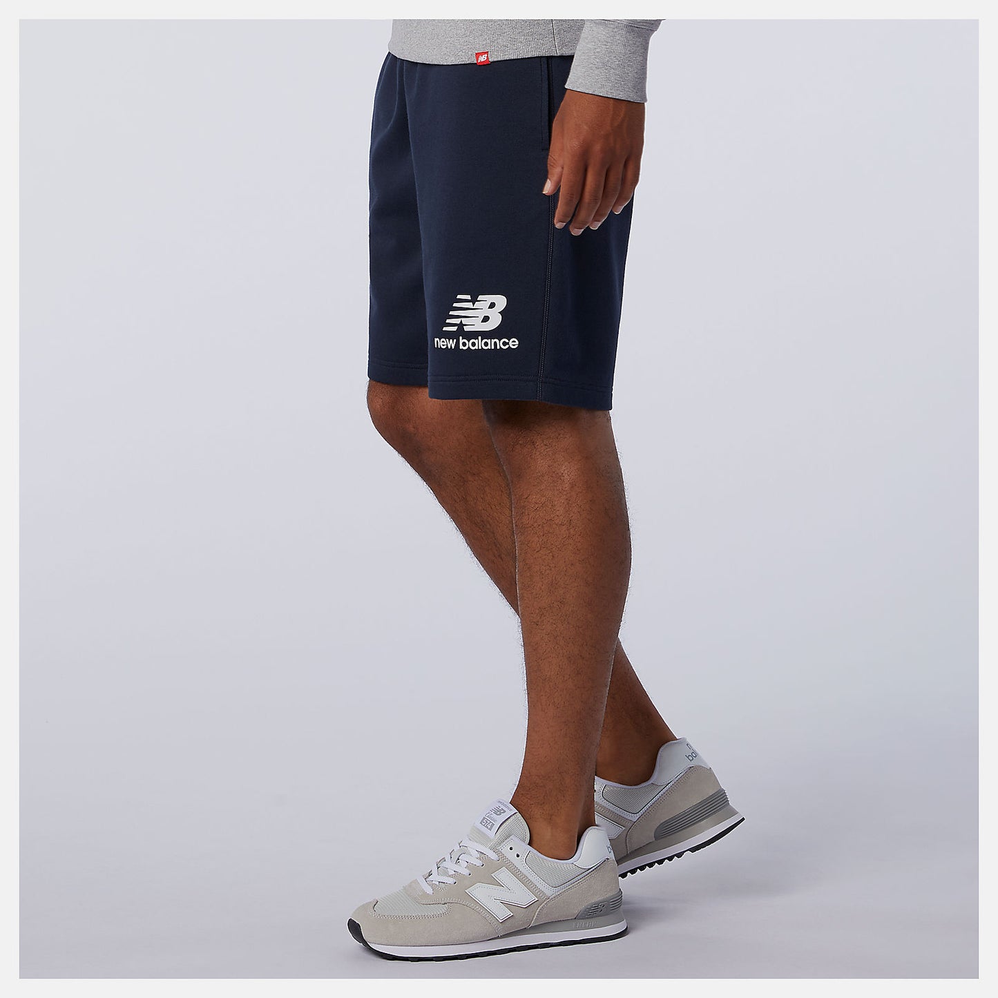 New Balance On Sale - NB Essentials Stacked Logo Short