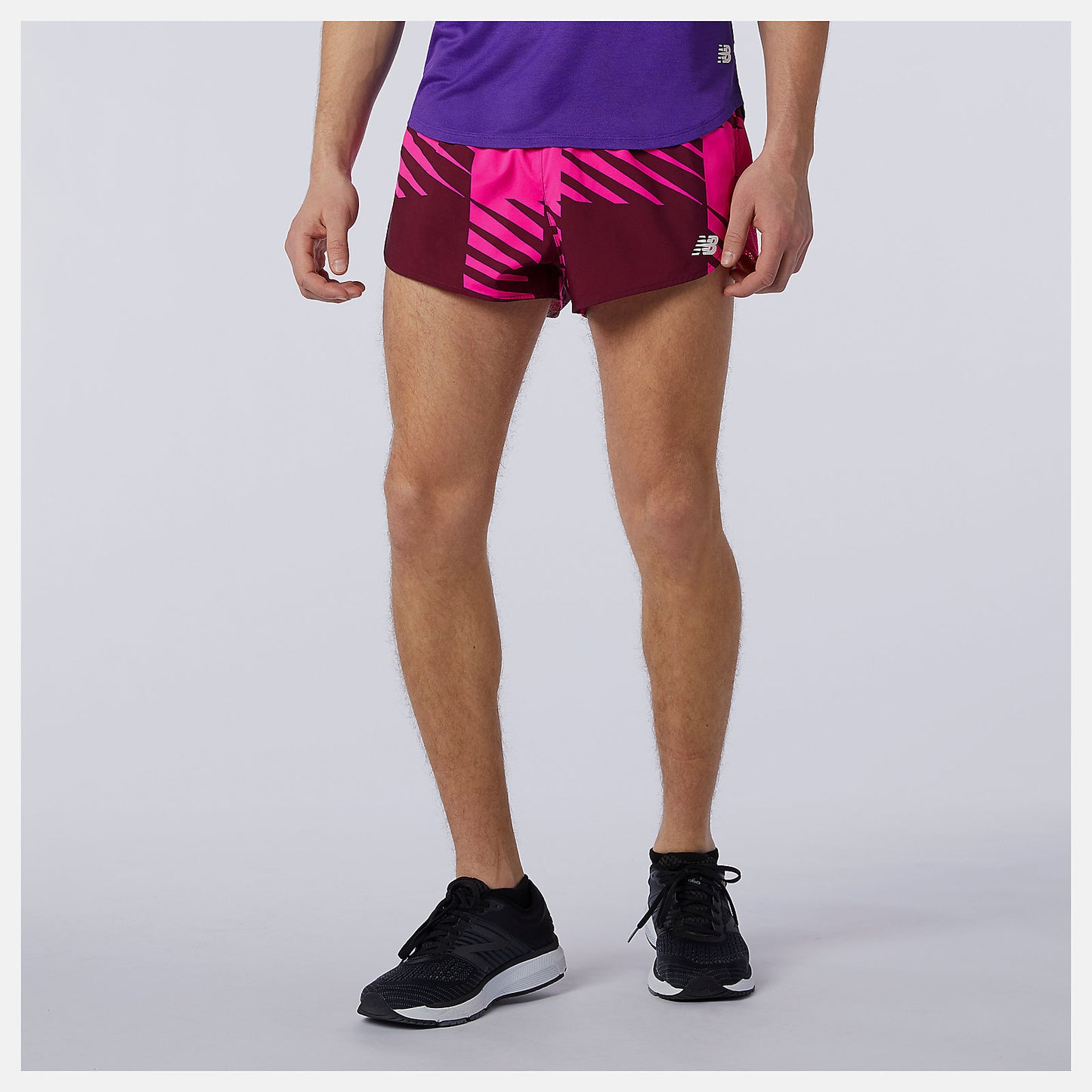 New Balance Discount - Printed Fast Flight 3 inch Split Short