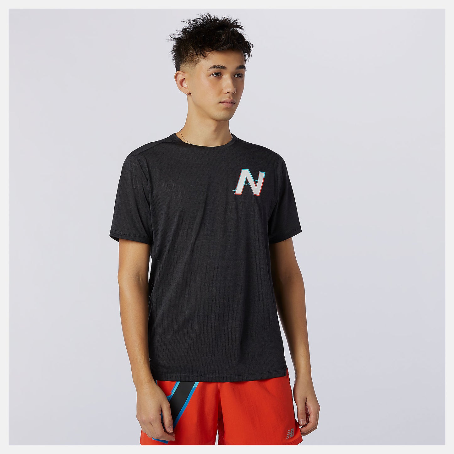 New Balance Online - Printed Impact Run Short Sleeve