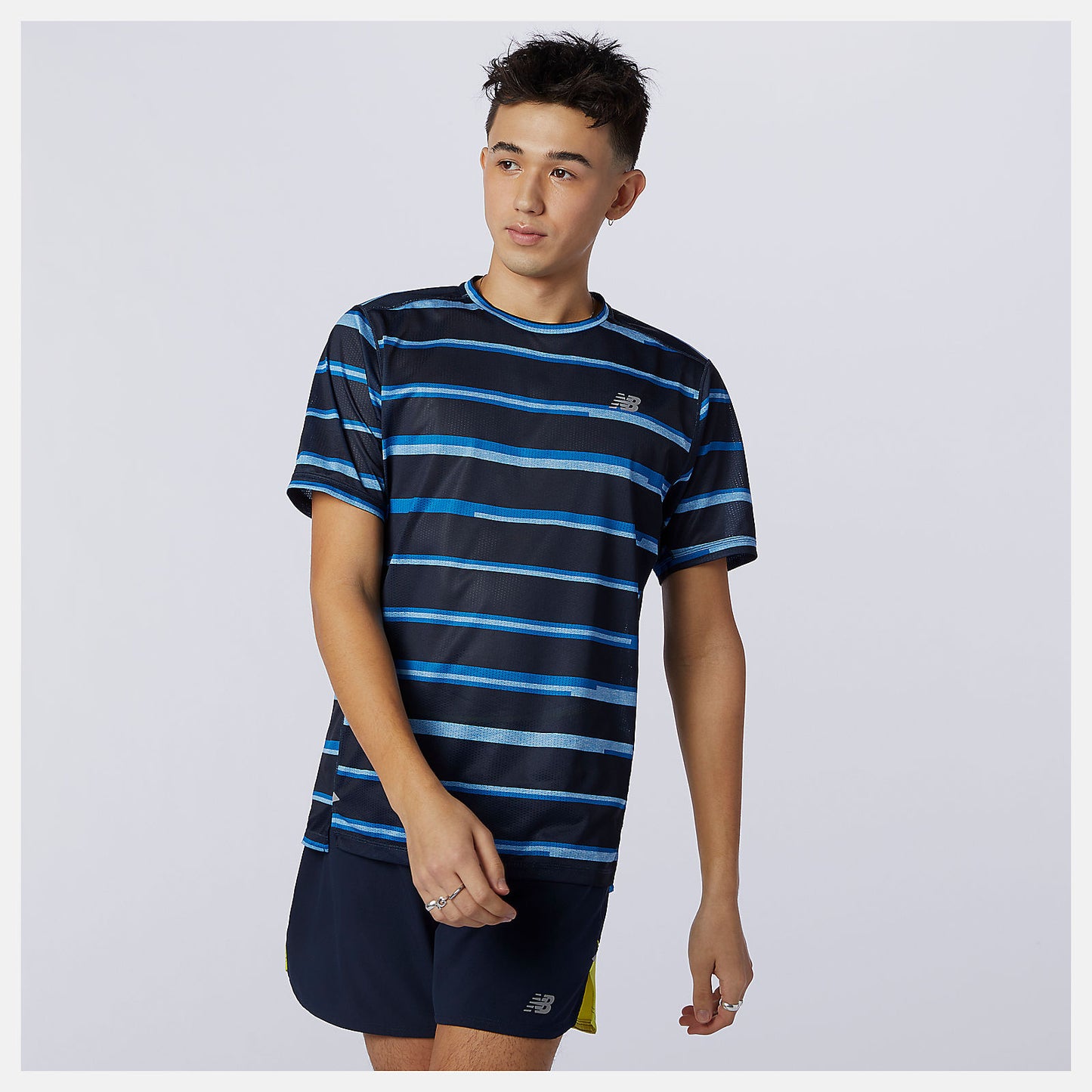 New Balance Sale - Printed Impact Run Short Sleeve