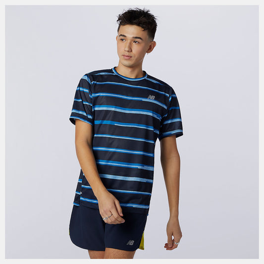 New Balance Sale - Printed Impact Run Short Sleeve