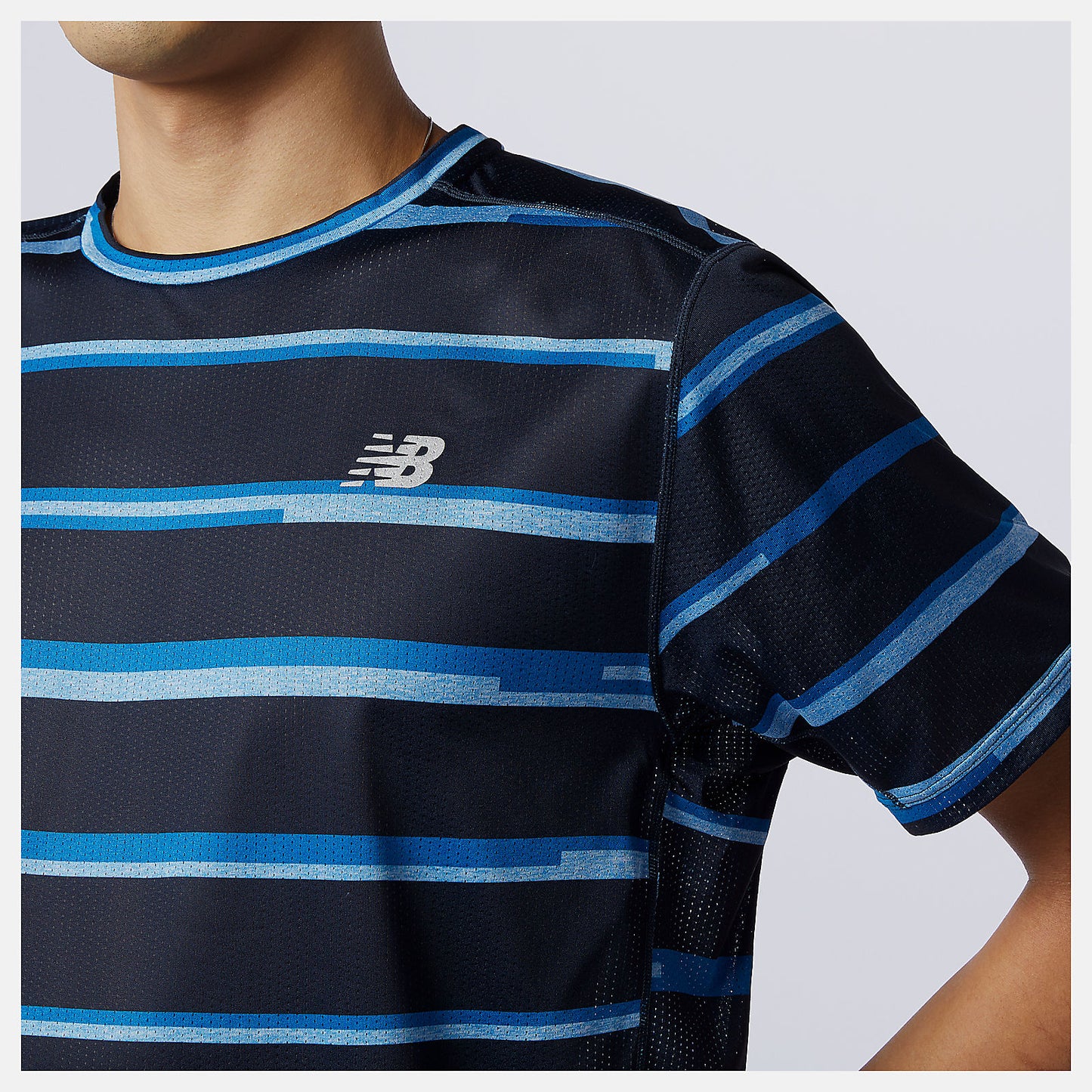 New Balance Sale - Printed Impact Run Short Sleeve