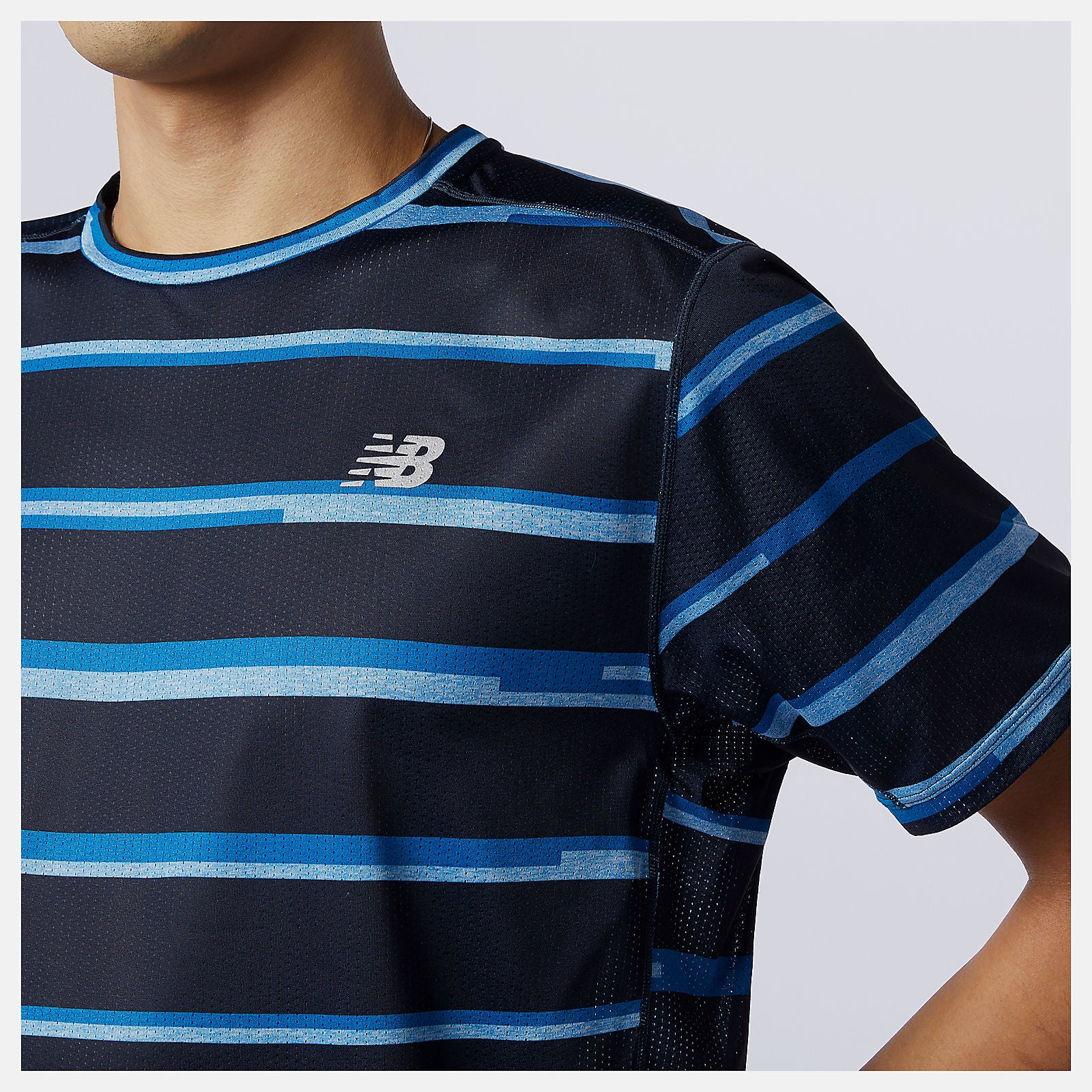 New Balance Sale - Printed Impact Run Short Sleeve