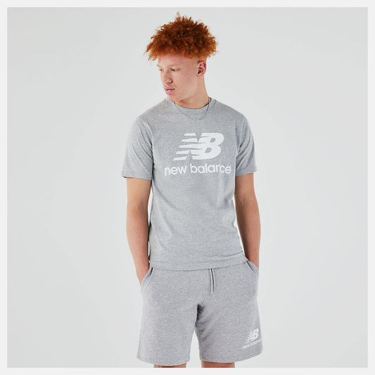 New Balance Hot sale - Essentials Stacked Logo Tee