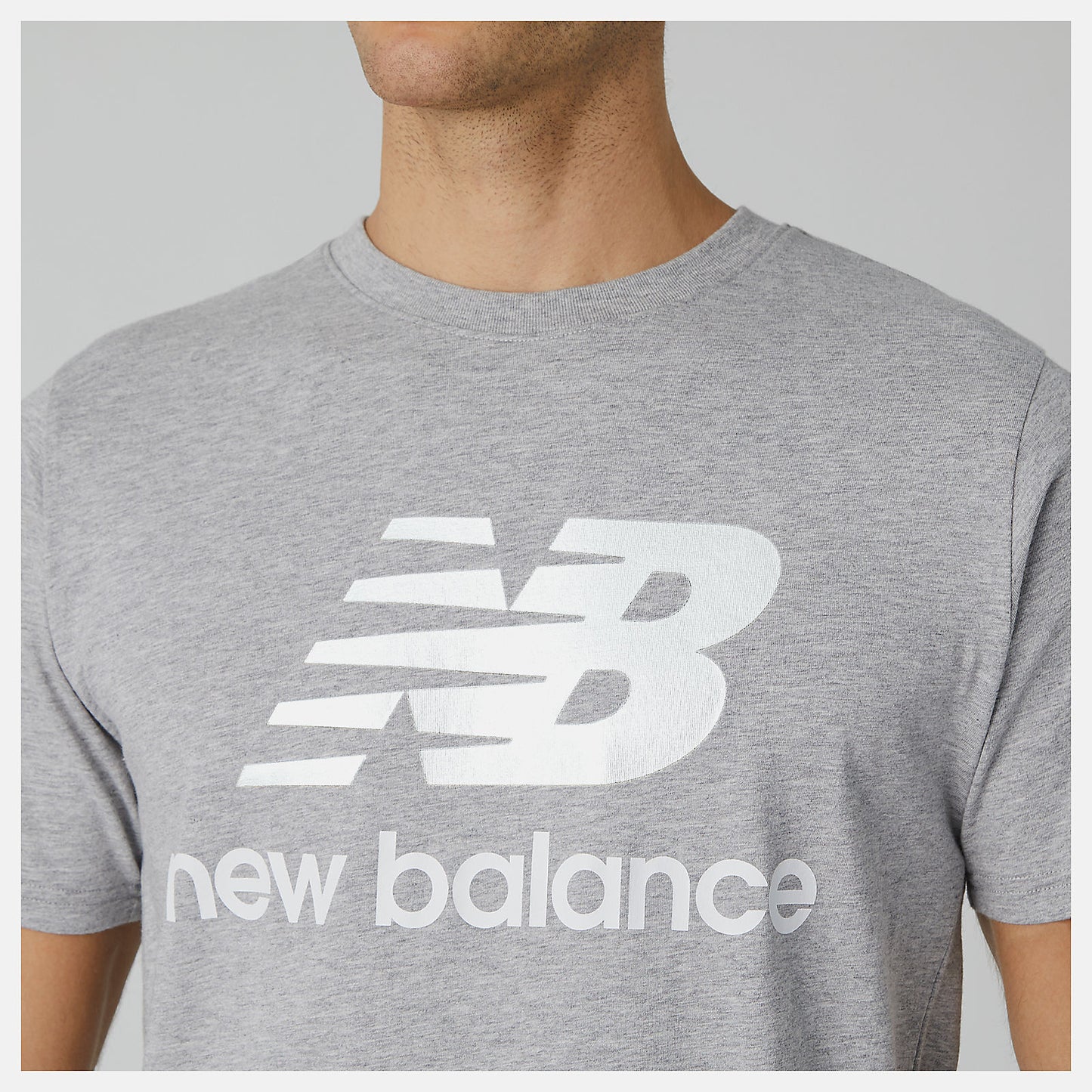 New Balance Hot sale - Essentials Stacked Logo Tee