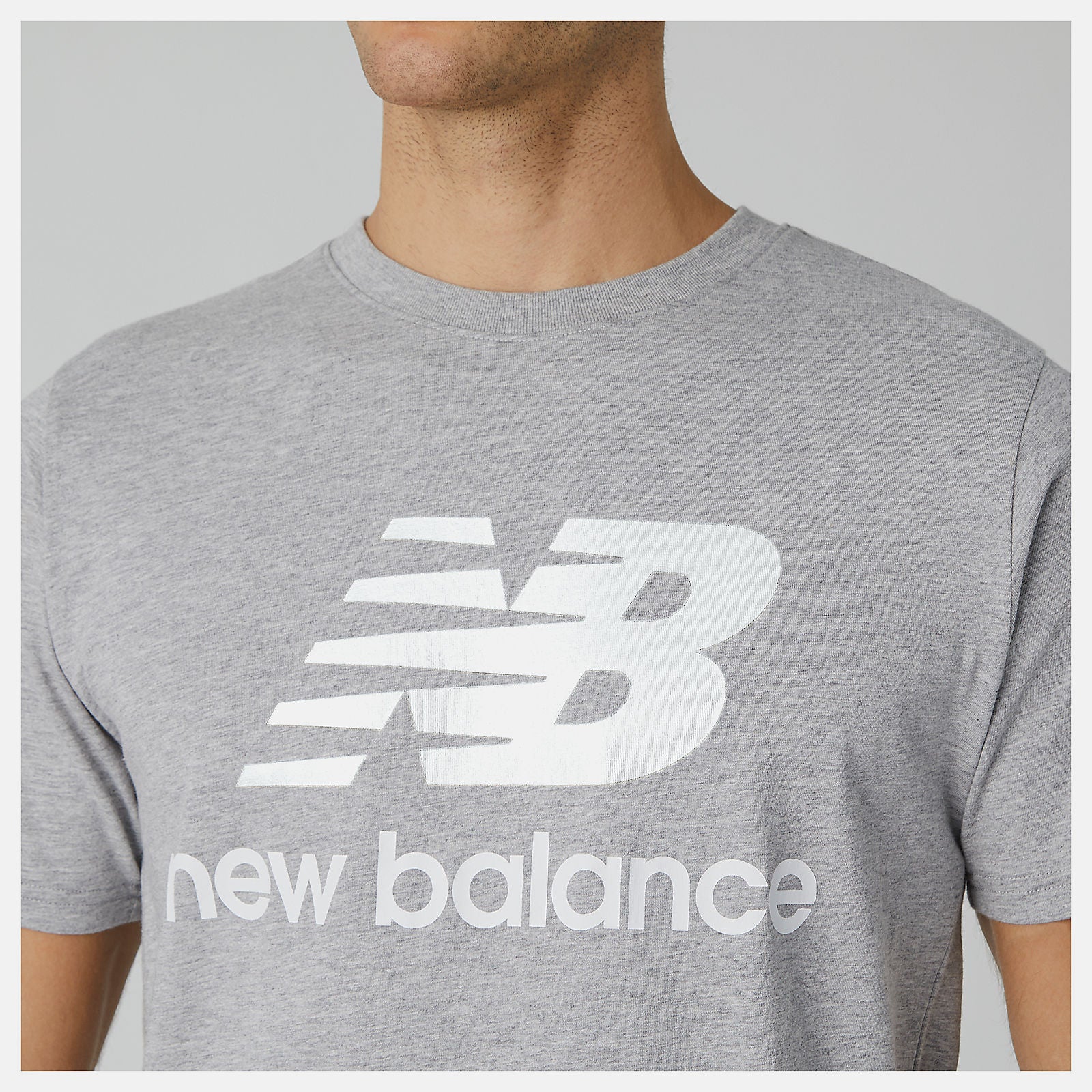 New Balance Hot sale - Essentials Stacked Logo Tee