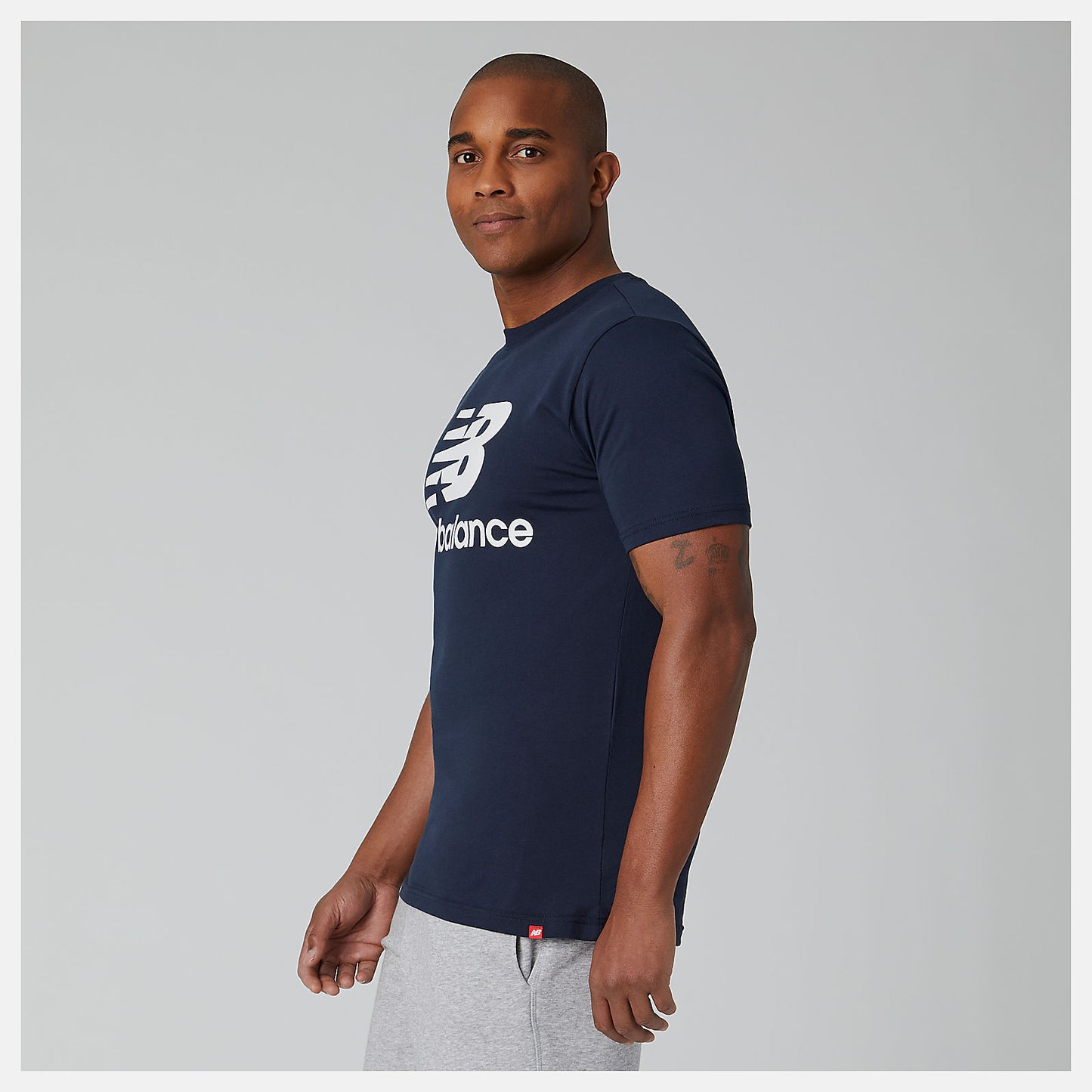 New Balance US - Essentials Stacked Logo Tee