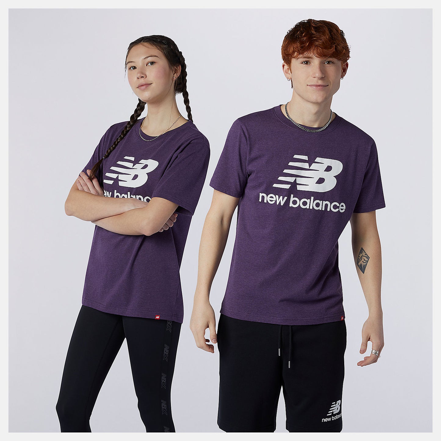 New Balance US - Essentials Stacked Logo Tee