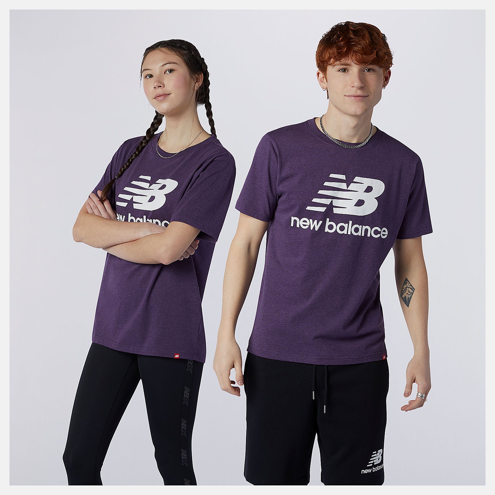 New Balance US - Essentials Stacked Logo Tee