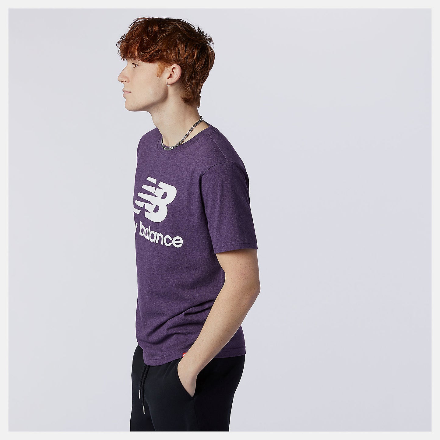 New Balance US - Essentials Stacked Logo Tee