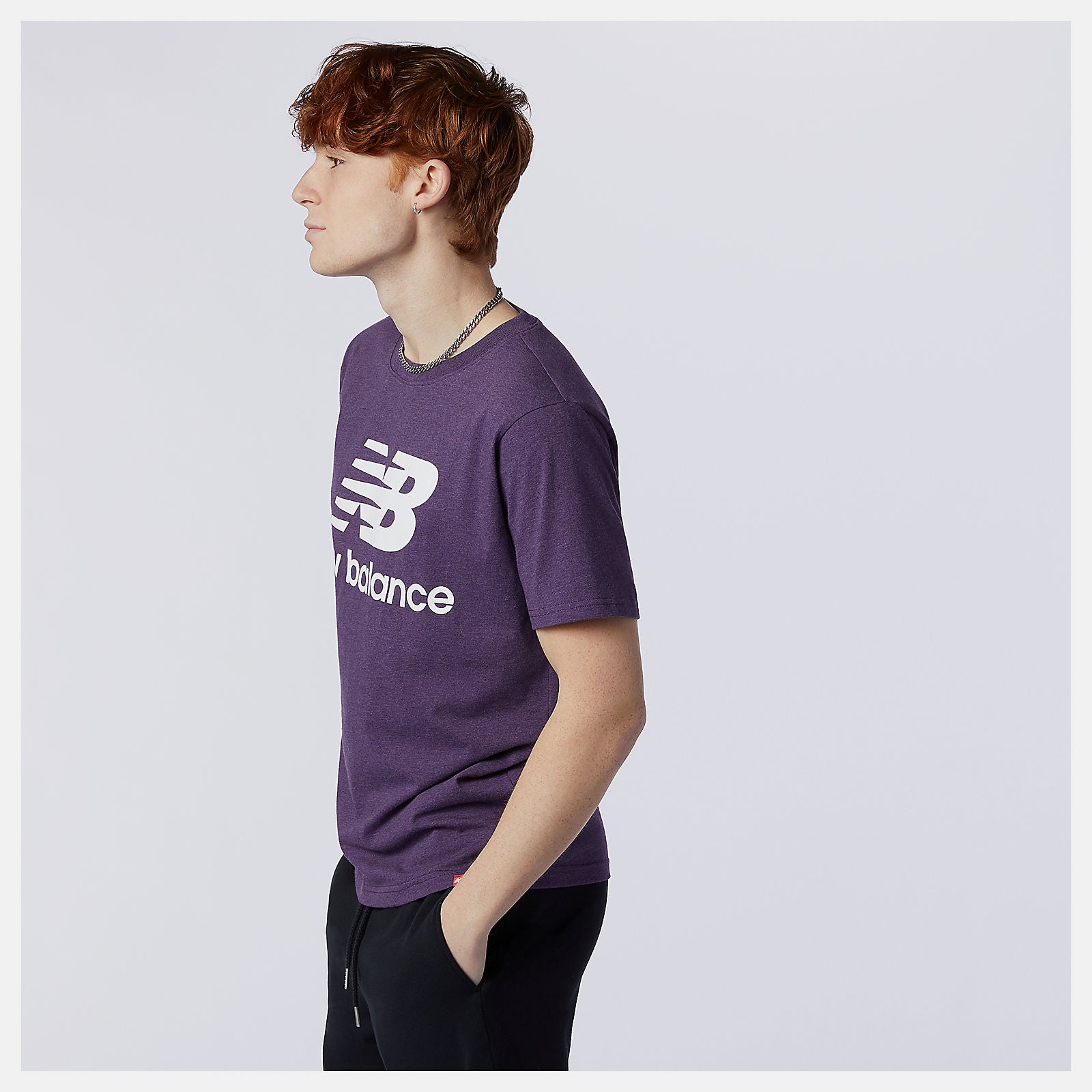 New Balance US - Essentials Stacked Logo Tee