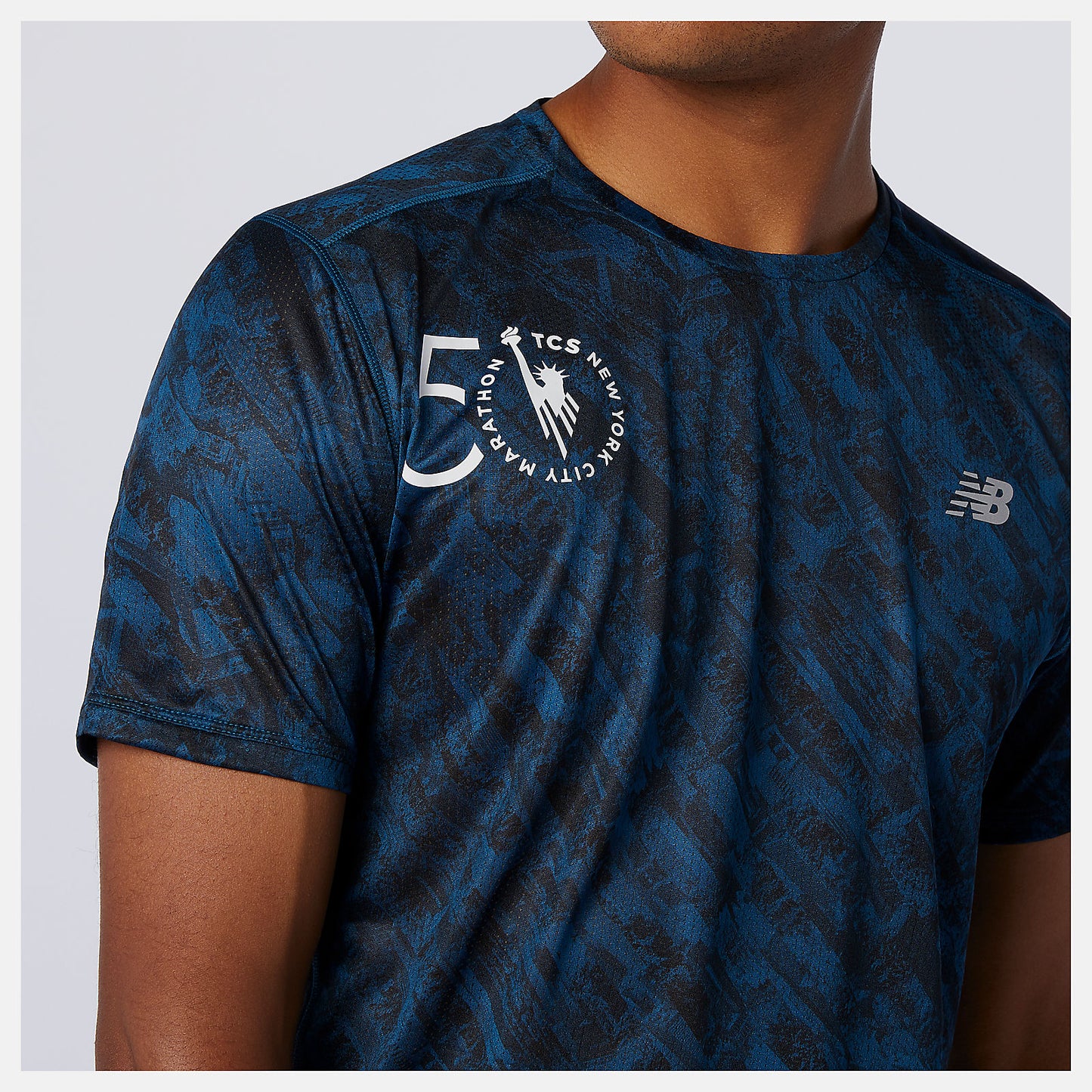 New Balance Sale - NYC Marathon Printed Impact Run Short Sleeve