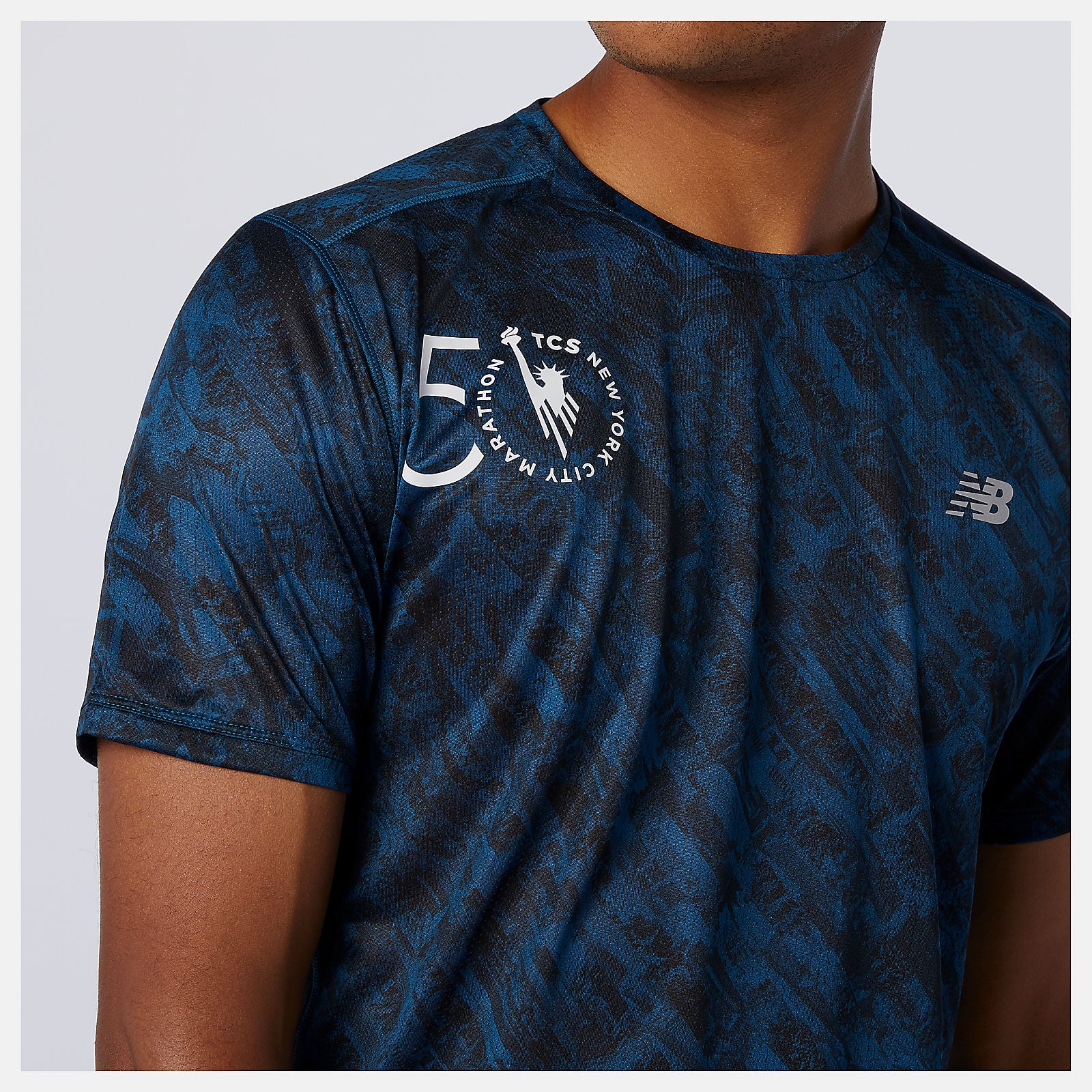 New Balance Sale - NYC Marathon Printed Impact Run Short Sleeve