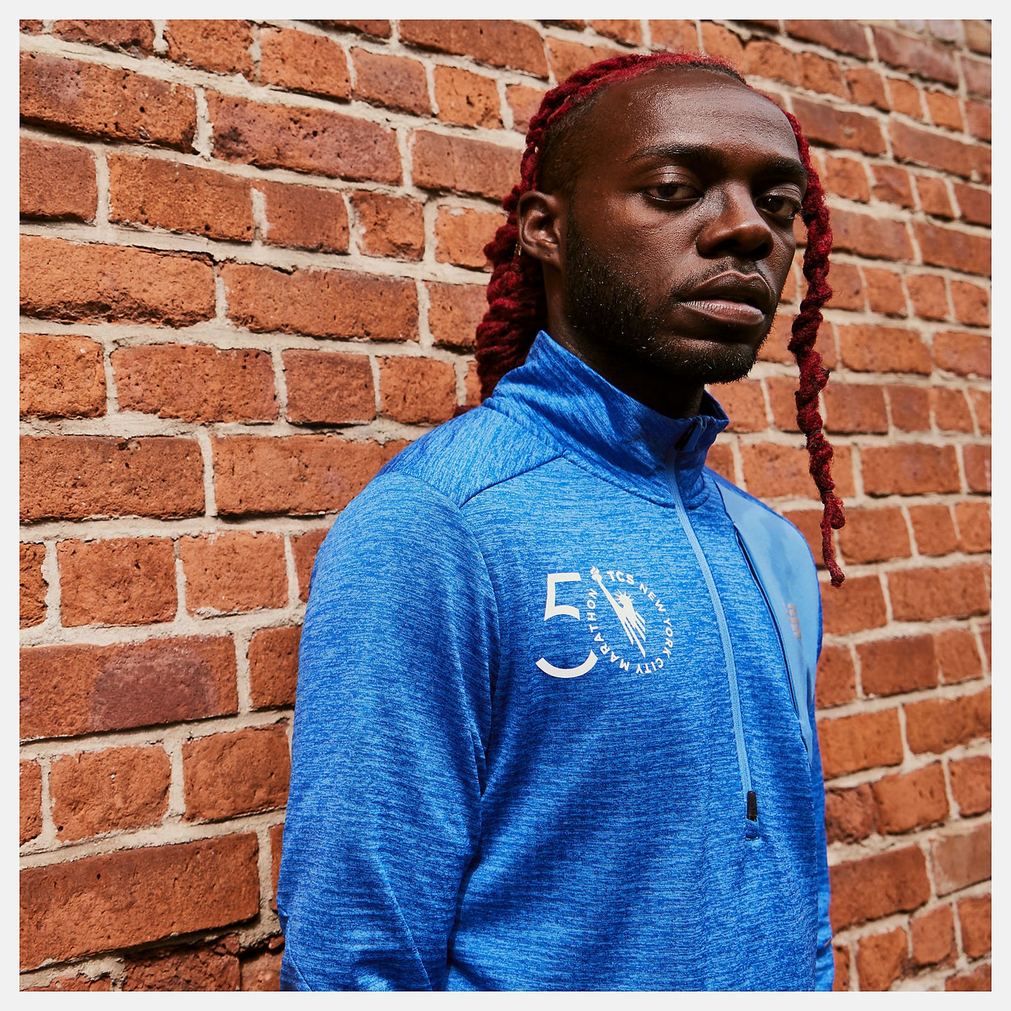 New Balance Hot sale - NYC Marathon Impact Run Grid Back Half Zip