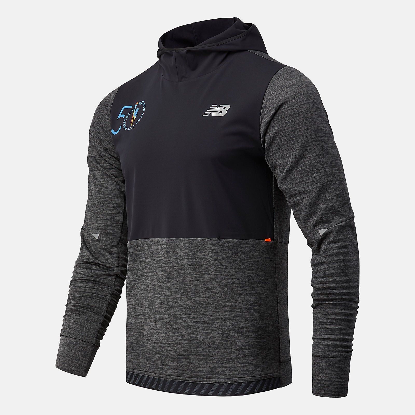 New Balance Sale - NYC Marathon Impact Run Grid Back Hoodie