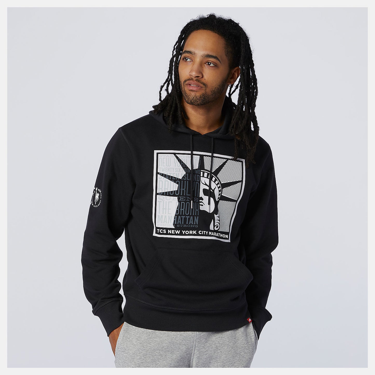 New Balance On Sale - NYC Marathon Essentials Stacked Logo Po Hoodie