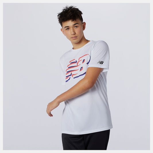 New Balance Sale - Graphic Heathertech Tee