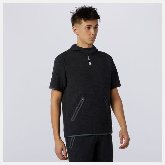 New Balance On Sale - Fortitech Fleece Short Sleeve Hoodie