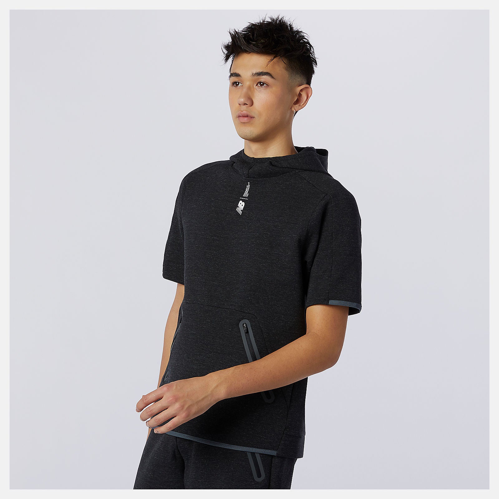 New Balance On Sale - Fortitech Fleece Short Sleeve Hoodie