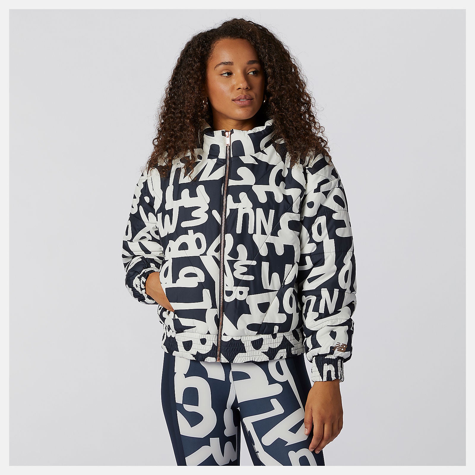 New Balance Outlet - Determination Packable Printed Quilted Jacket
