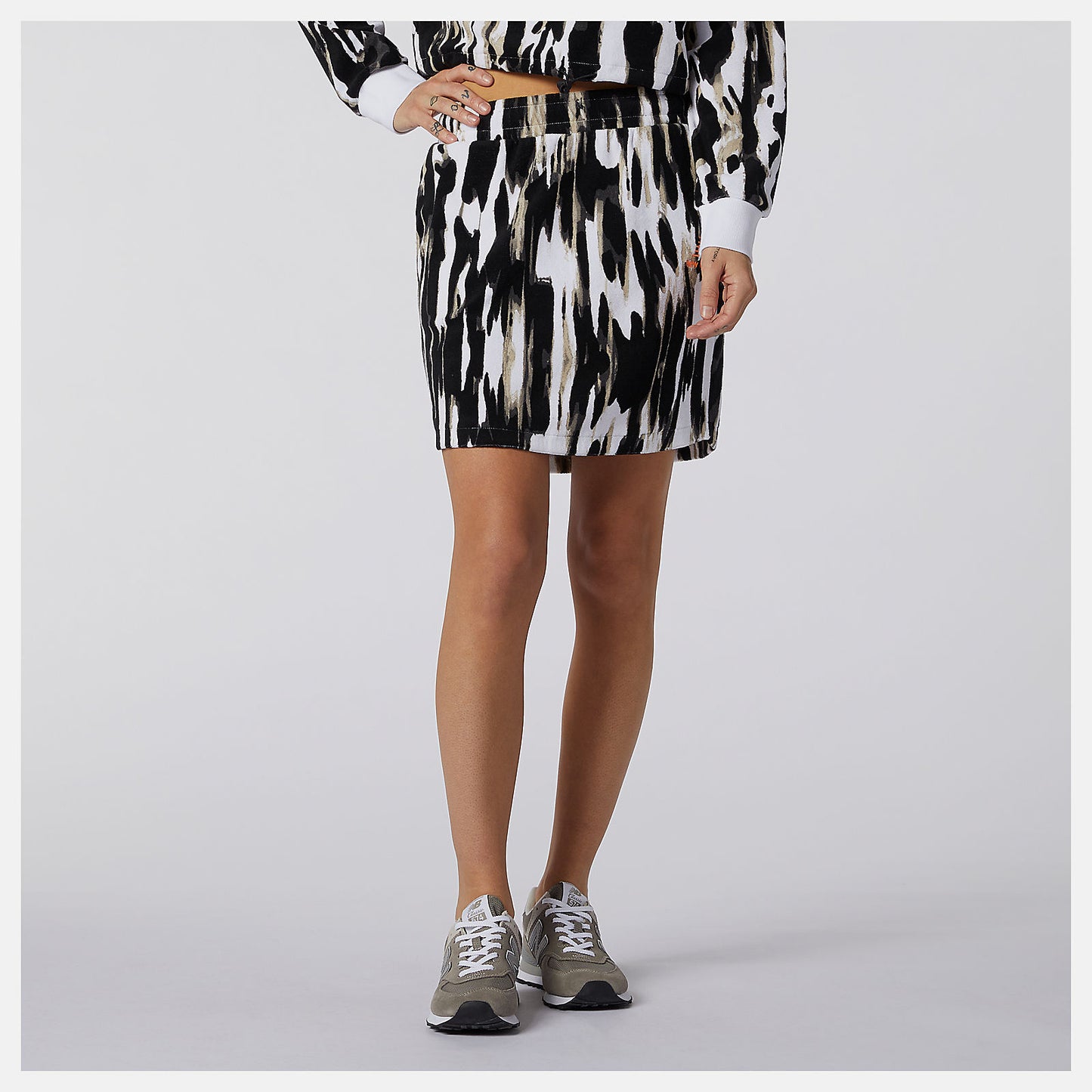 New Balance For Sale - NB Athletics Collide Printed Terry Skirt