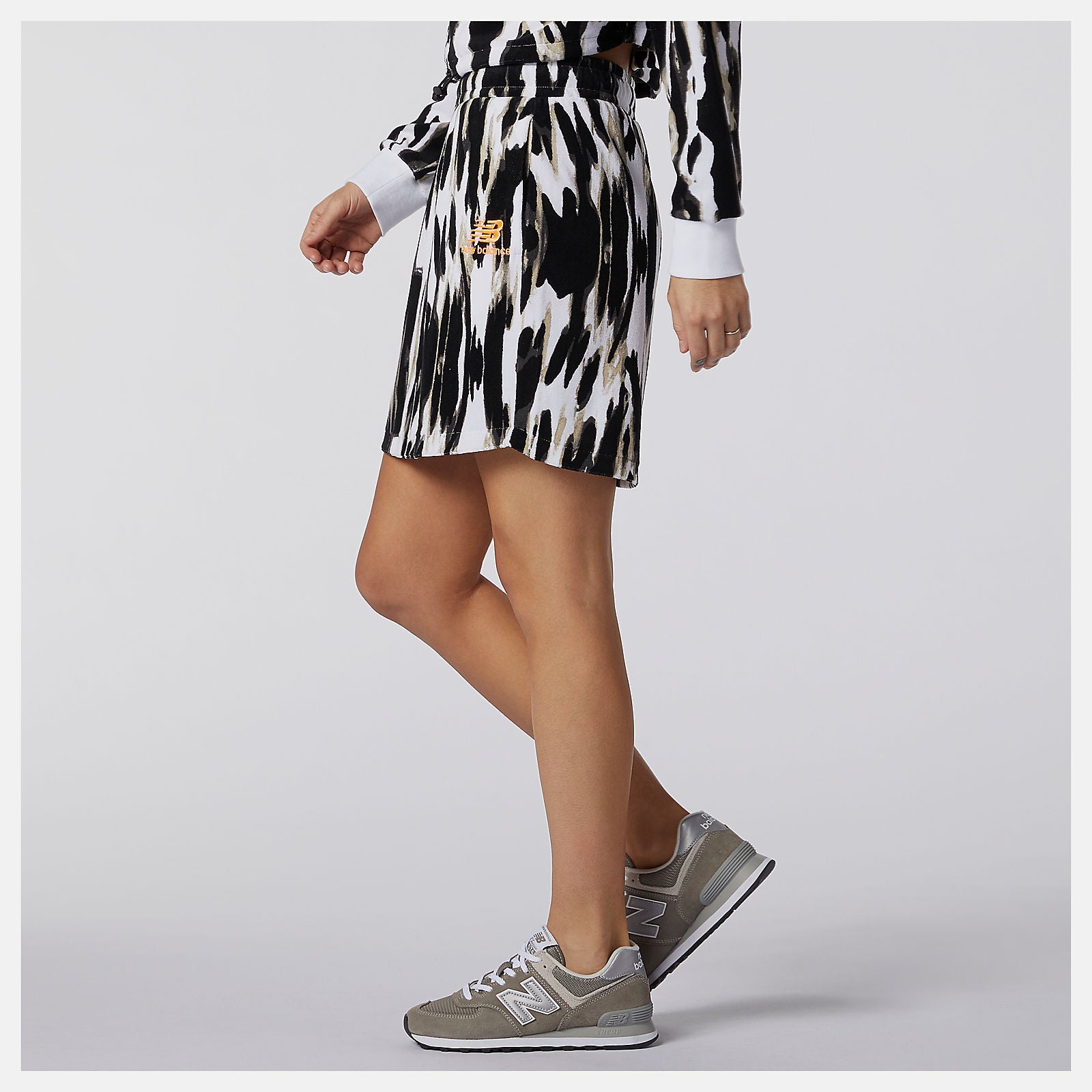 New Balance For Sale - NB Athletics Collide Printed Terry Skirt