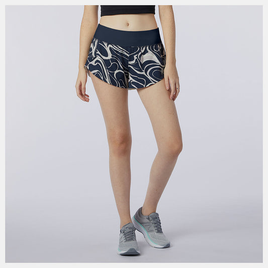 New Balance Outlet - Printed Impact Run Short 3 Inch