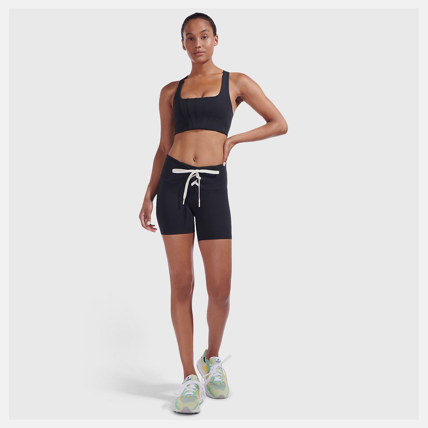 New Balance Outlet - Staud Lace Up Fitted Short