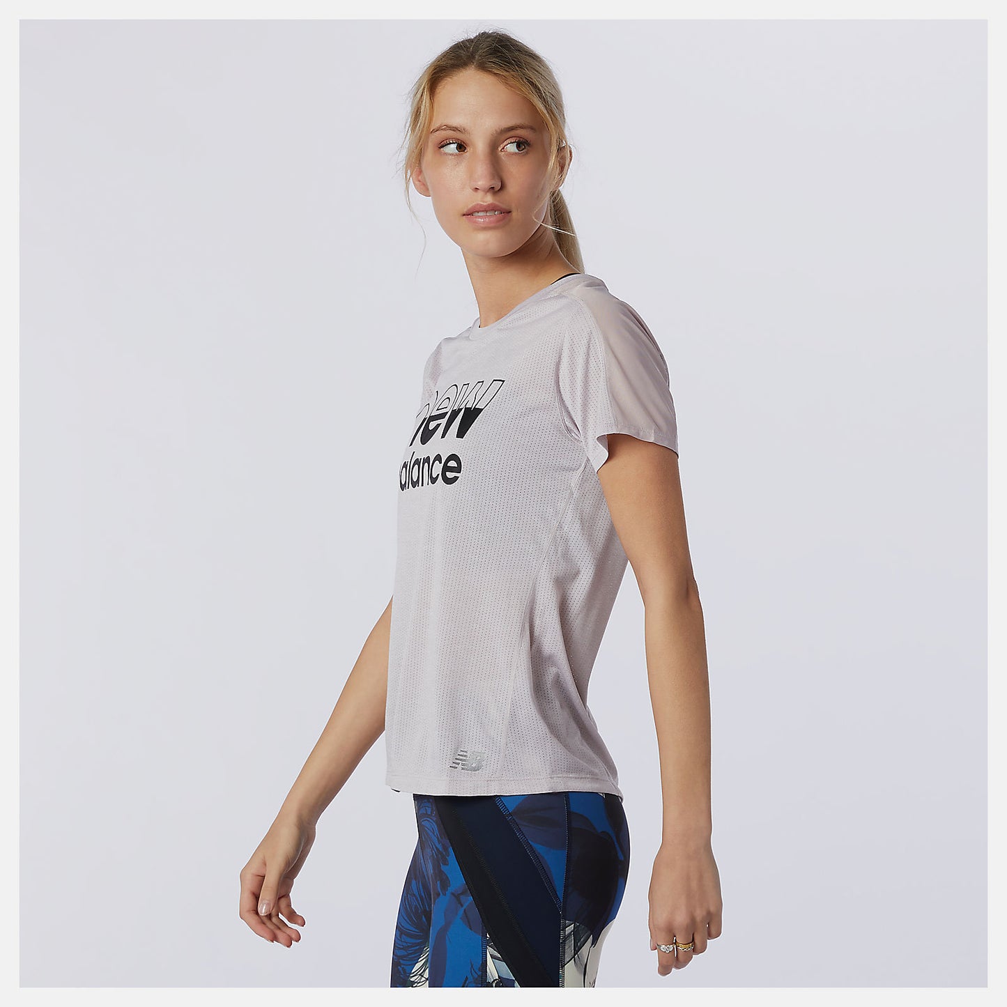 New Balance Discount - Printed Impact Run Short Sleeve