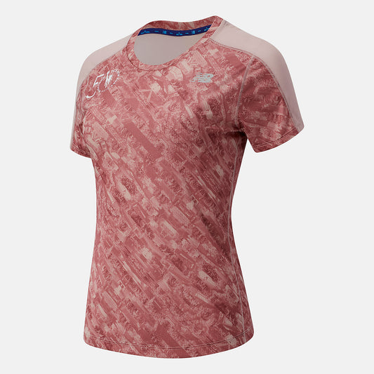 New Balance Hot sale - NYC Marathon Printed Impact Run Short Sleeve
