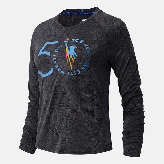 New Balance Sale - NYC Marathon Q Speed Fuel Jacquard Long Sleeve