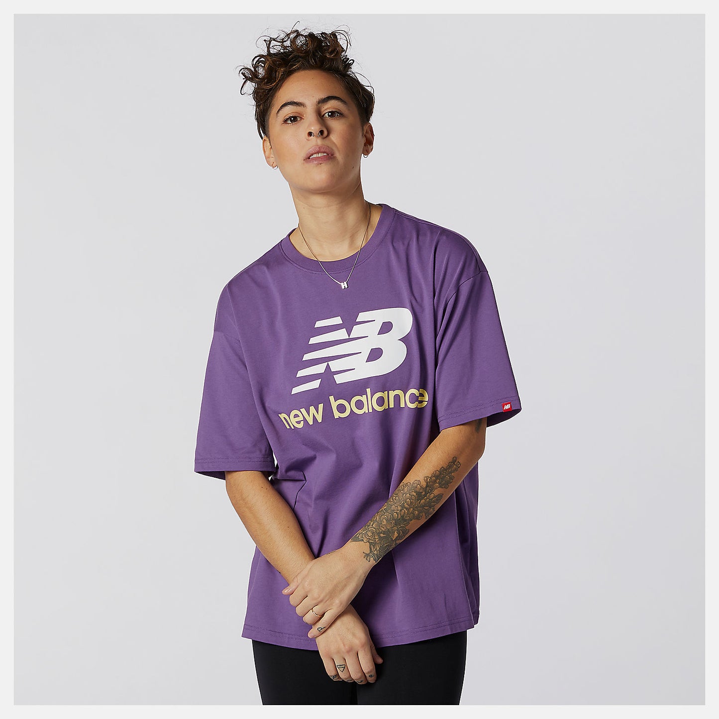 New Balance US - NB Essentials Stacked Logo Tee