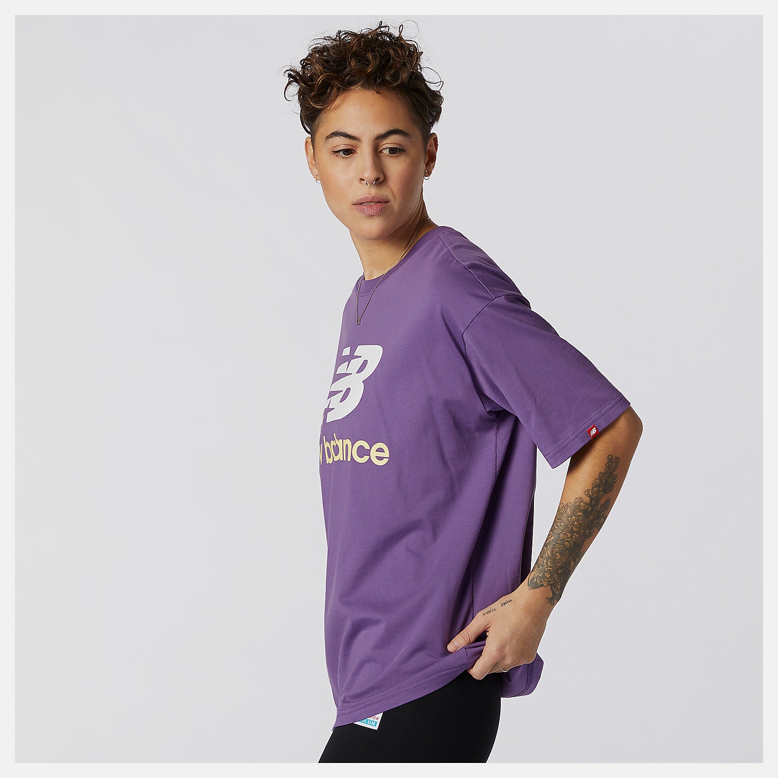 New Balance US - NB Essentials Stacked Logo Tee