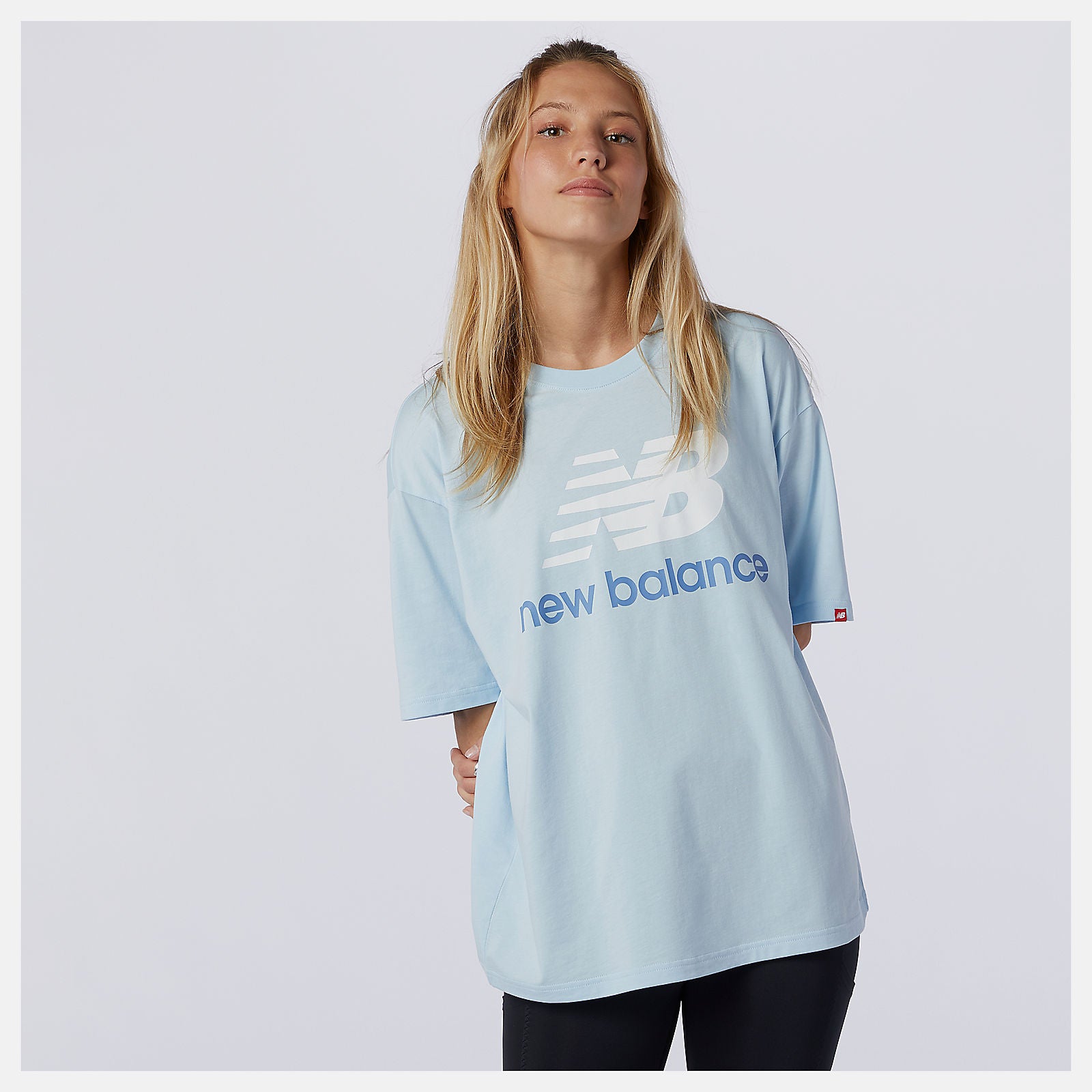 New Balance Sale - NB Essentials Stacked Logo Tee