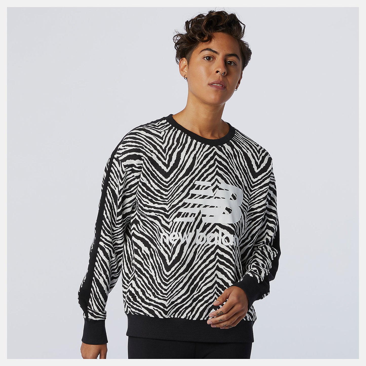 New Balance For Sale - NB Athletics AOP Animal Print Crew