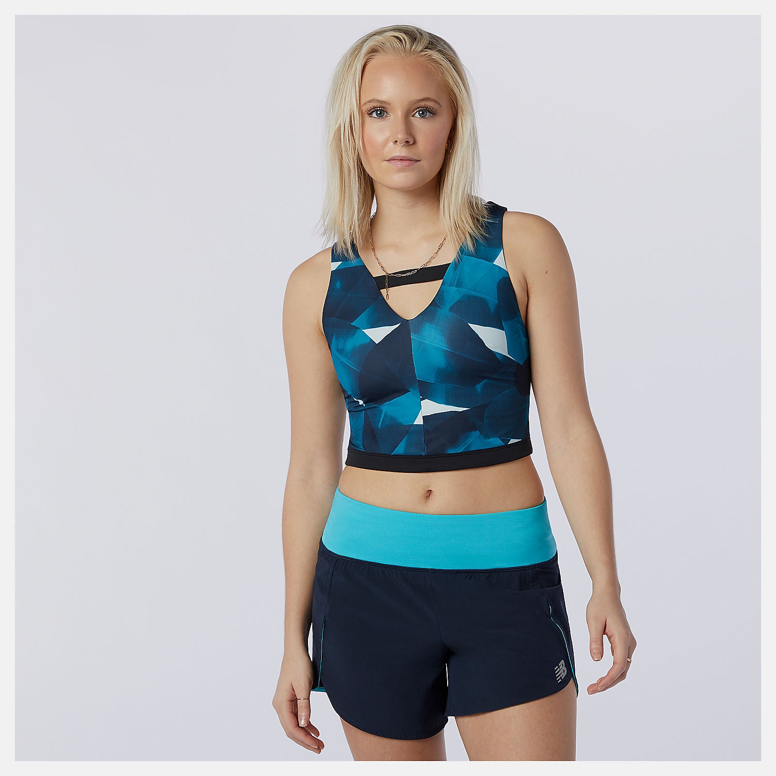 New Balance Sale - Transform NBSleek Printed Crop Top