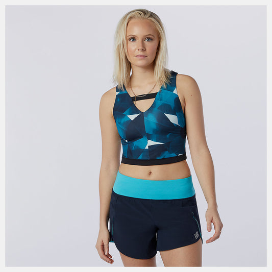 New Balance Sale - Transform NBSleek Printed Crop Top