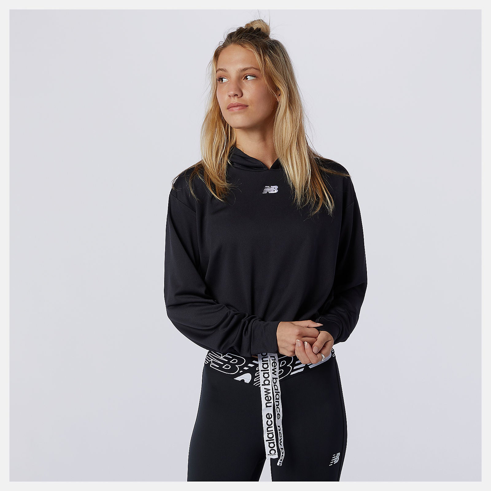 New Balance Discount - Relentless Cinched Hem Hoodie