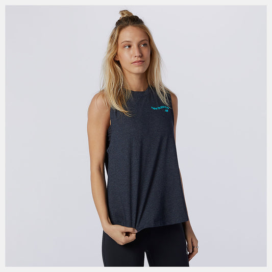 New Balance Discount - Relentless Cinched Back Graphic Tank