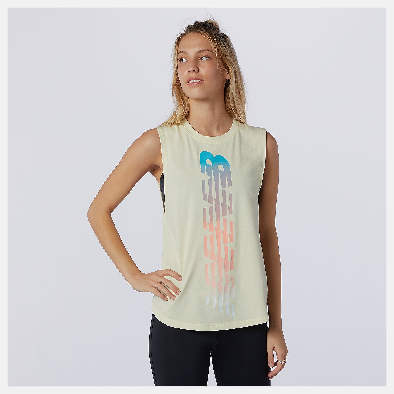 New Balance For Sale - Relentless Cinched Back Graphic Tank